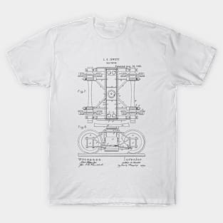 Car truck Vintage Patent Hand Drawing T-Shirt